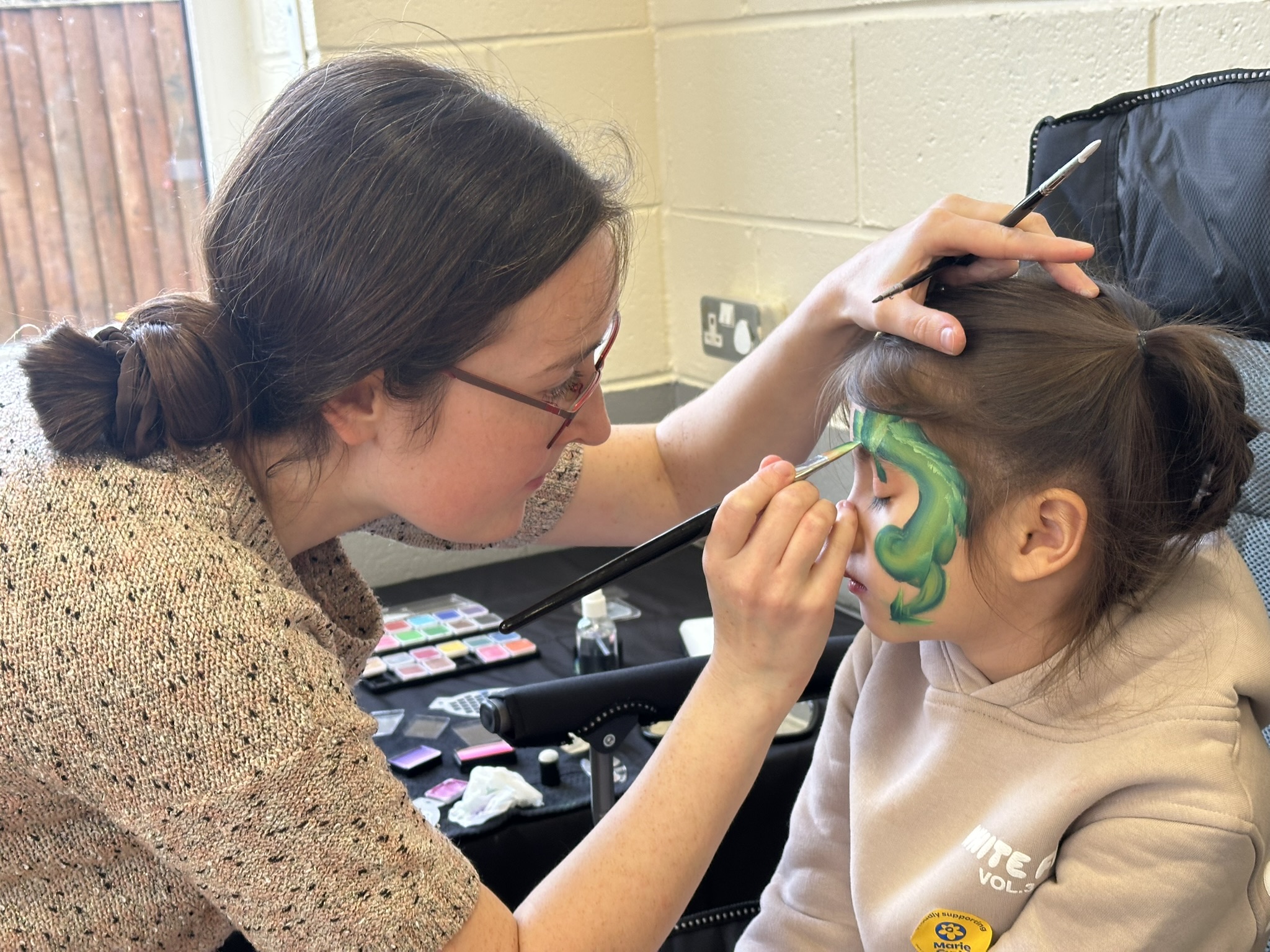 Dazzl face painting work